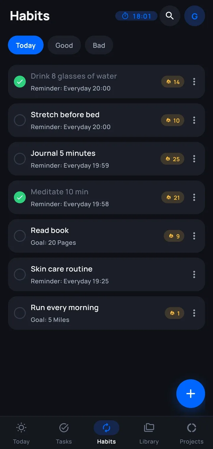 Habits that stick