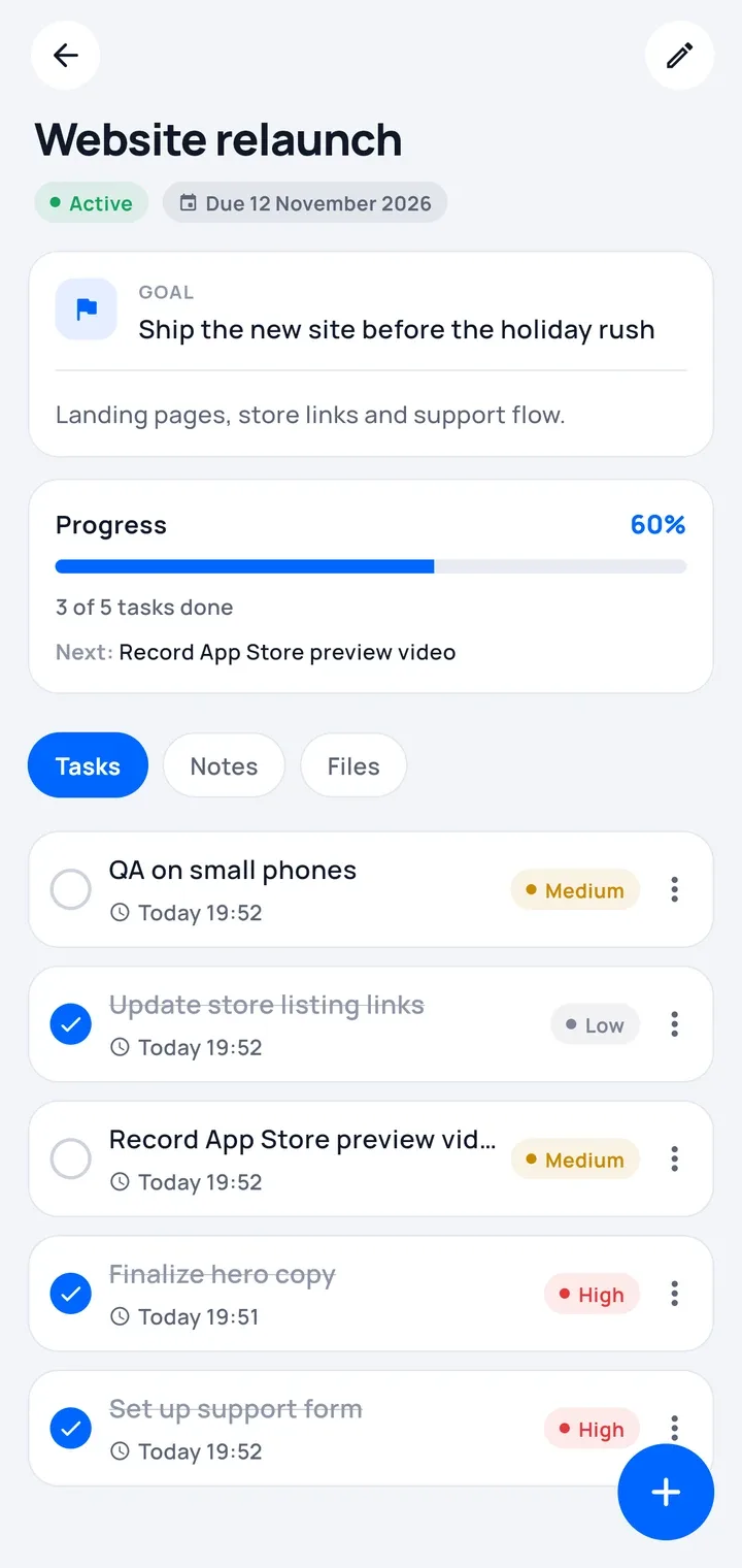 Projects that hold it all